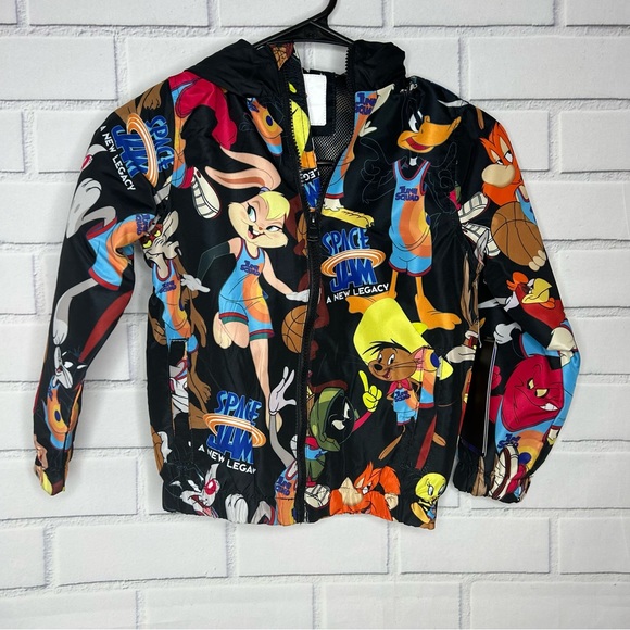 Members Only Kids Space Jam Mash Up Windbreaker size 6 - Picture 2 of 7